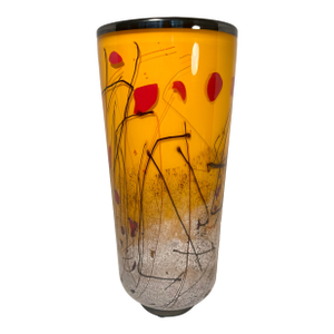 2017 Eric Bladholm Studio Art Glass Vase Limited Ed. 1/17 Hand Blown, Signed 15"
