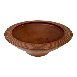 Danish Modern Style Hand-Crafted Wood Turned Walnut Bowl