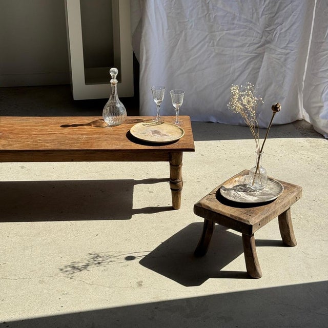 Stone Vintage Wooden Tray, 1980s For Sale - Image 7 of 11