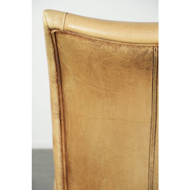 Vintage Chair in Cowhide Leather For Sale - Image 9 of 12