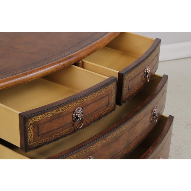 Maitland Smith Bamboo Form Leather Surface Chest For Sale In Philadelphia - Image 6 of 14