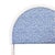 Mid 19th Century Pair of Arch-Top Woven Rattan Headboards Upholstered in Schumacher Fabric For Sale - Image 5 of 6