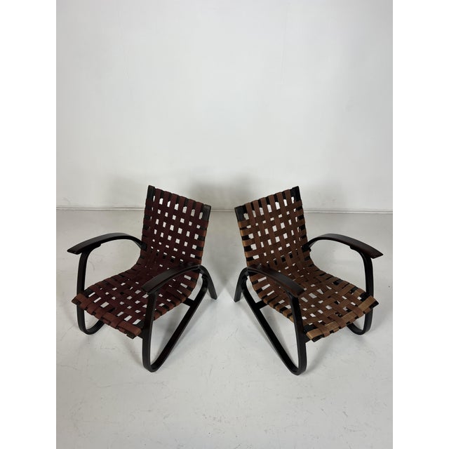 Lounge Chairs by Jan Vanek, Czech Republic, 1930s, Set of 2 For Sale - Image 4 of 9
