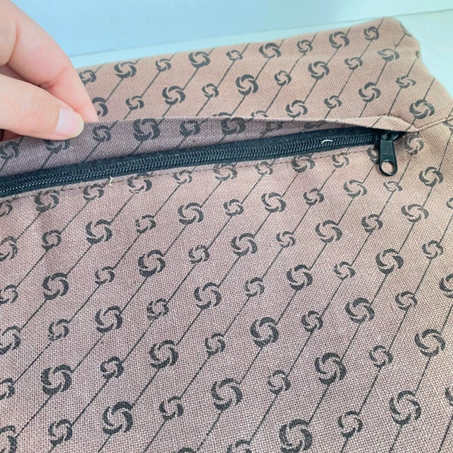 Textile Kilim Rug Pillow Cushion Cover Moroccan Style Aztec Print Textile For Sale - Image 7 of 8