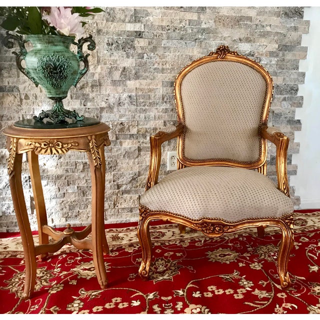 Accent Chair Louis Xv, French Chair, Handmade, Antique Vintage