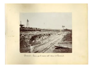 Unknown, Ancient Views of Panama and the District of Colon, Vintage Photo, Set of 2