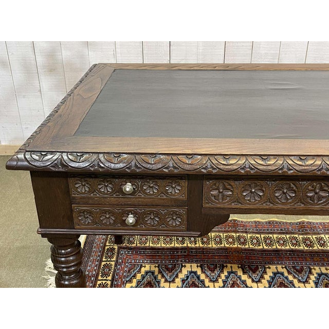 Early 20th Century Breton Chestnut Desk For Sale - Image 5 of 17