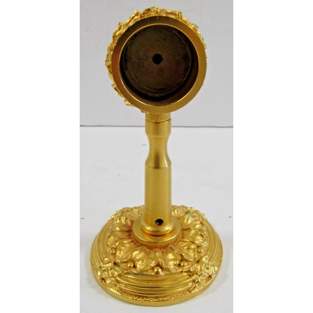 2000 - 2009 Sherle Wagner Ribbon & Reed 22kt Gold Plated Brass and Crystal Fluted Towel Bar For Sale - Image 5 of 11