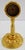 2000 - 2009 Sherle Wagner Ribbon & Reed 22kt Gold Plated Brass and Crystal Fluted Towel Bar For Sale - Image 5 of 11