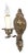 American Single Brass Sconce For Sale