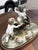Porcelain Group of Nude Putti & the Goat Amalthea on Wooden Display Stand For Sale - Image 15 of 16