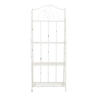 Amaris 4 Tier Shelf - Antique White For Sale