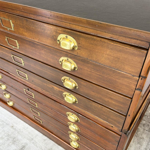 Architect's Plan Chest of 8 Drawers, 1940s For Sale - Image 12 of 17