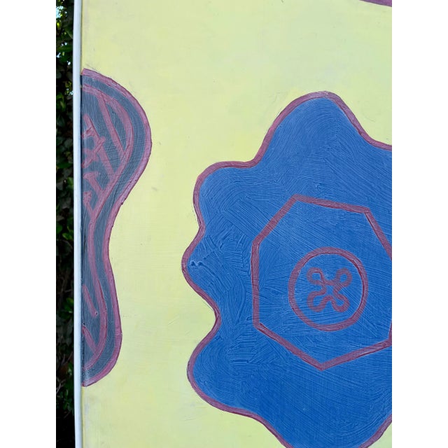 Late 20th Century Original XL Painting on Board Signed by Zandra Rhodes For Sale - Image 4 of 11