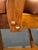 Wood Vintage Fairfield Chair Company Phillips Leather Arm Chair on Casters For Sale - Image 7 of 12