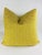 2020s Bright Gold Geometric Cut Velvet 22” Pillows-A Pair For Sale - Image 5 of 5