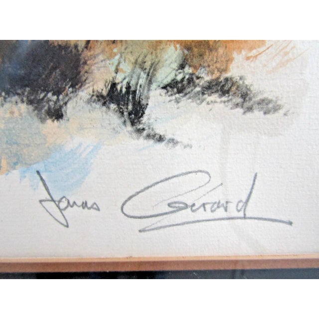 1970s Jonas Gerard Limited Edition Color Print Gouache Street Scene in Jerusalem 1/115 For Sale In Miami - Image 6 of 9