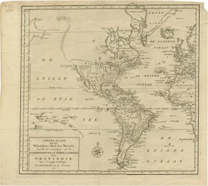 Antique Map of America with Unusual Northwest Coast of America, 1754