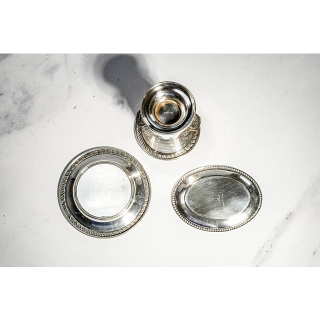 Rare Collection Miniature Sterling Silver Antique Trophy Pin Dish Tray Horse Calvary School Ft. Riley Kansas Militaria Interest For Sale - Image 16 of 16