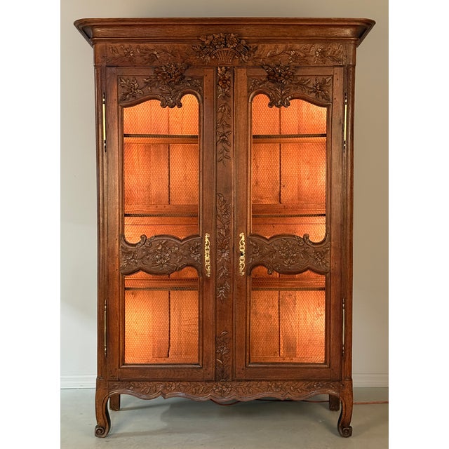 19th Century Normandy Armoire or Display Cabinet For Sale - Image 15 of 15