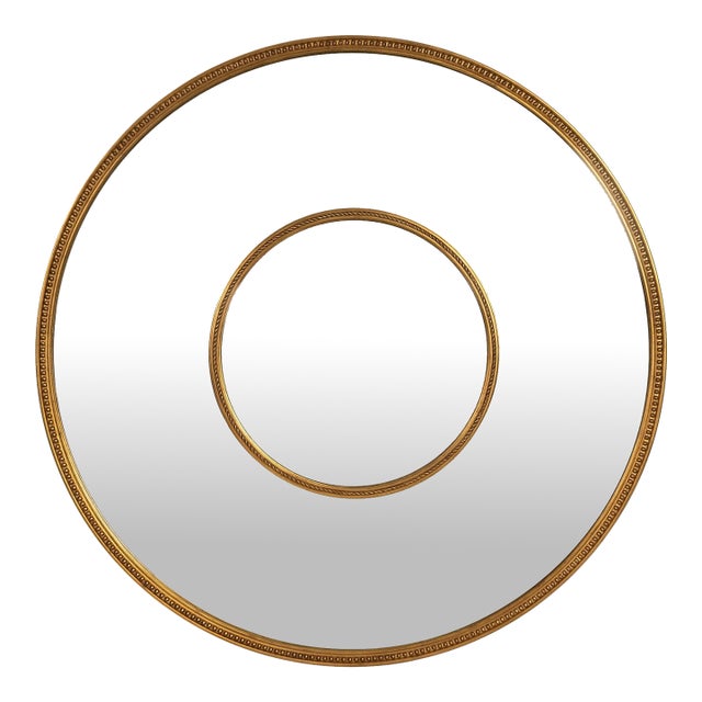 Aspbury Double Framed Round Mirror For Sale