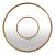 Aspbury Double Framed Round Mirror For Sale
