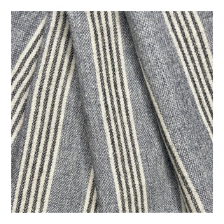 Ralph Lauren Fawkes Woolen Stripe Fabric Remnant 59" X 38" For Sale