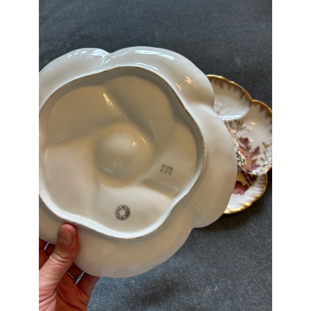 Victorian Antique Sea Life Oyster Plates CFH - Charles Field Haviland Limoges France For Sale - Image 3 of 7
