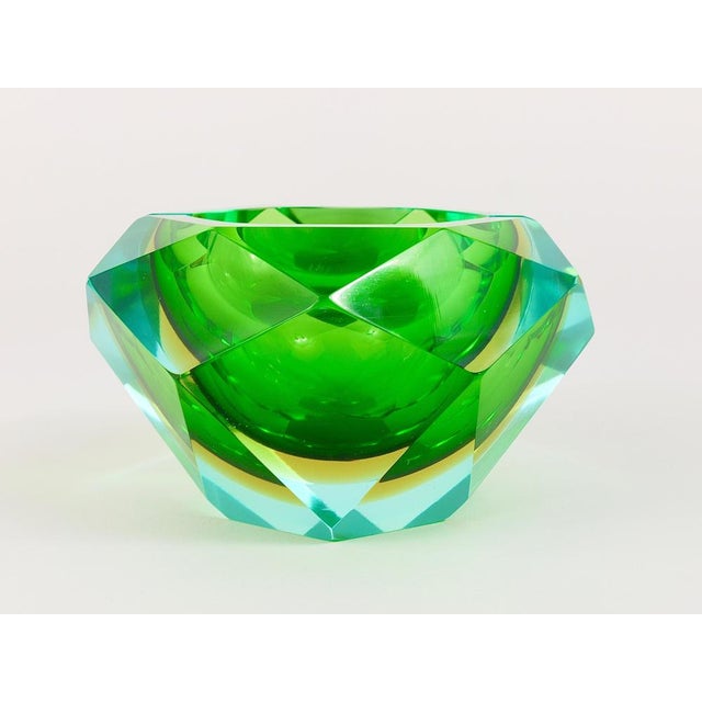 1960s Italian Flavio Poli Colorful Faceted Diamond Ashtray by Seguso, 1960s For Sale - Image 5 of 18