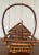 Add some rustic flair to your home with this vintage handmade bentwood basket, shaped like a log cabin. This could be used...