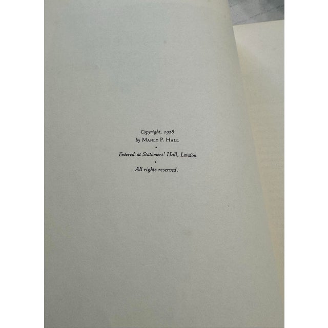 Brown Vintage 1977 Manly P. Hall "The Secret Teachings of All Ages" Golden Anniversary Folio Edition For Sale - Image 8 of 12