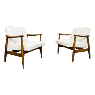 Set of Mid-Century Armchairs by Juliusz Kędziorek, 1960s For Sale