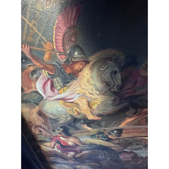 19th Century Oil on Canvas After Peter Paul Rubens, “The Battle of the Amazons” For Sale In Houston - Image 6 of 10