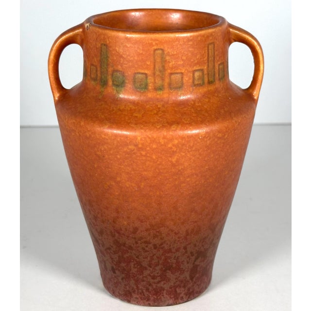 Art Deco Roseville Windsor Vase 546-6: Art Deco Pottery, c. 1930s For Sale - Image 3 of 10