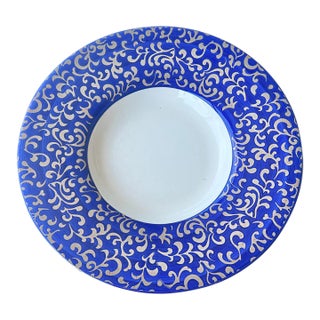 Late 20th Century Italian Floral Ceramica JRM Large Serving Platter For Sale
