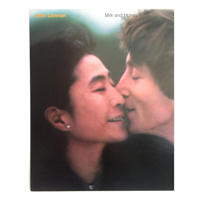 This rare vintage 1984 iconic John Lennon & Yoko Ono " Milk and Honey " Polydor Geffen Records Company promotional...