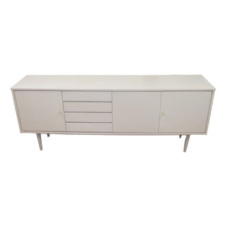 Large Mid-Century Modern White Sideboard in the style of Panton Era, 1970s For Sale