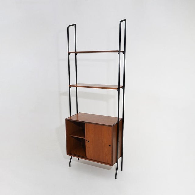 Bookcase with Metal Uprights by Amma Torino, 1960s For Sale - Image 6 of 15