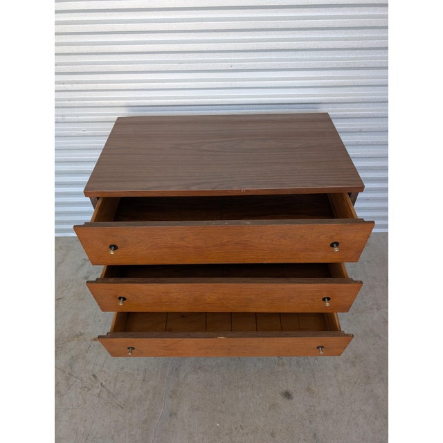 Stanley Furniture 1960s Stanley Distinctive Furniture Mid Century Modern Bedroom Set With Mirror For Sale - Image 4 of 18