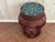 Mid 20th Century Red Painted Wood Garden Stool For Sale - Image 10 of 18
