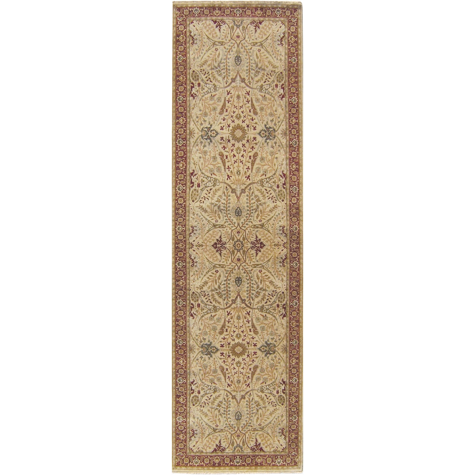Hand Knotted Indian Runner Rug 3′3″ × 11'9" Chairish