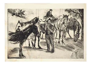 Il Barocciaio - Original Etching and Drypoint by A. Checchi - 1939 1939