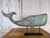Folk Art Monumental American Folk Art Copper Whale Weathervane With Verdigris Patina For Sale - Image 3 of 13