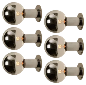 Wall Lamps - Flush Mounts attributed to Motoko Ishii for Staff, 1970s