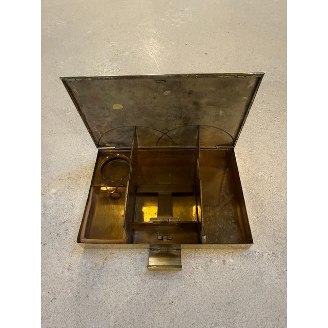 Multi Compartment Brass Box For Sale - Image 4 of 9