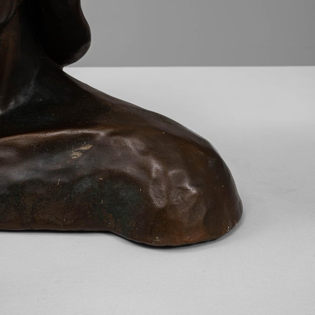 20th Century French Plaster Bust of Man For Sale - Image 13 of 18