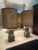 Brass Vintage Brass Urn Table Lamps With Elaborate Asian-Inspired Relief - Pair For Sale - Image 8 of 11