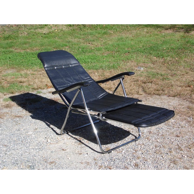 Vintage Mid Century Modern Maule Marga Reclining Airstream Camper Chair W/ Foot Rest Chairish