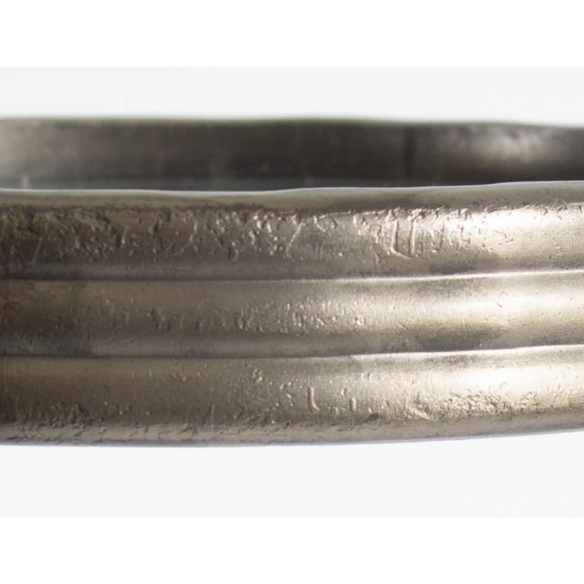 Metal 1980s Will Stone Postmodern Metal Accent Table For Sale - Image 7 of 10