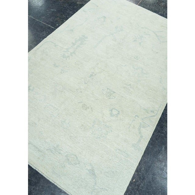 Tan Turkish Oushak Rug 3'8"x 6' #20085 For Sale - Image 8 of 8